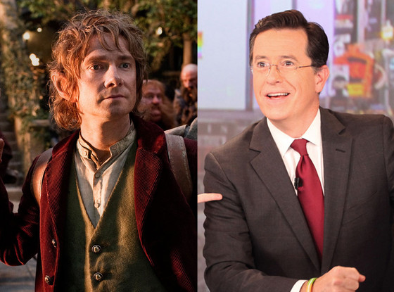Martin Freeman, The Hobbit, Stephen Colbert Martin Freeman, The Hobbit, Stephen Colbert
